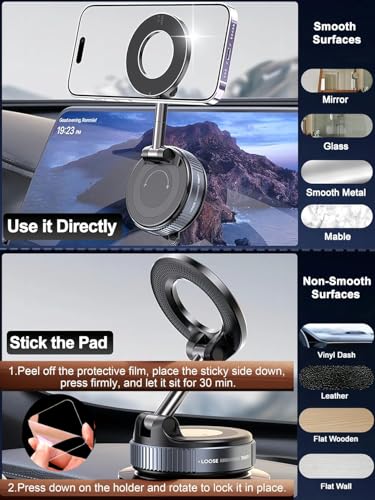 360 ° Vacuum Magnetic Phone Holder