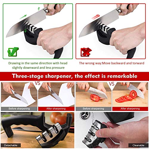 Knife Sharpener Manual 3 Stage Knives Sharpner Tool