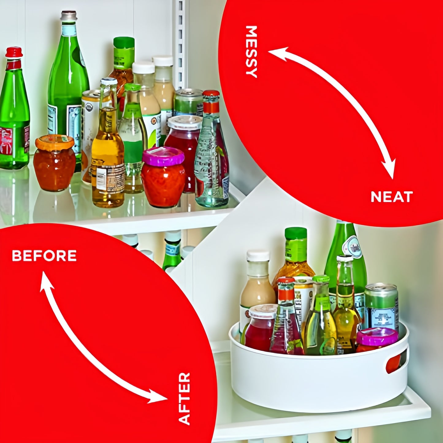 360° Rotating Holder Rack Tray