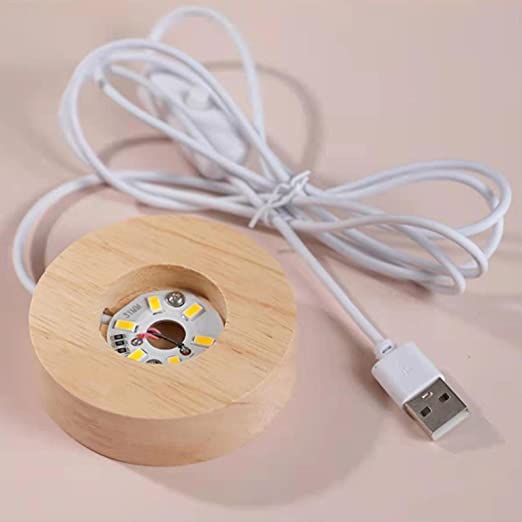 3D Crystal Ball Night Light