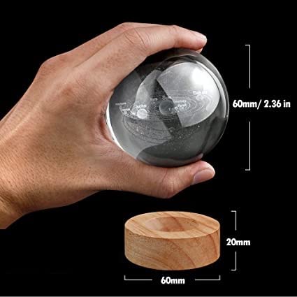 3D Crystal Ball Night Light
