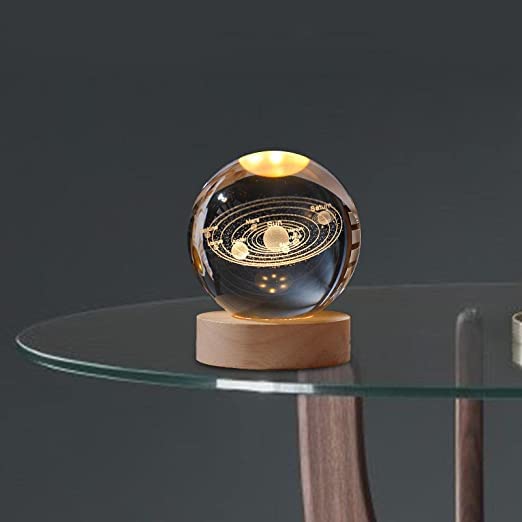 3D Crystal Ball Night Light
