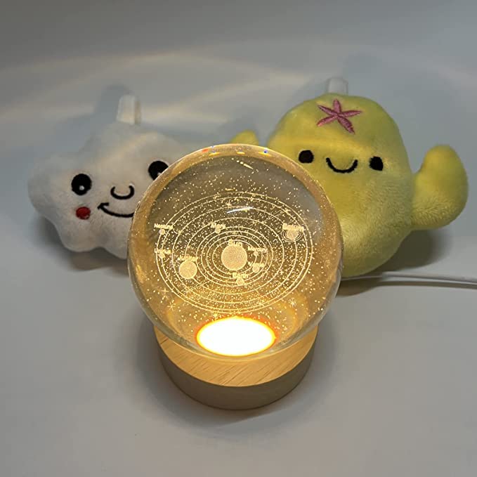 3D Crystal Ball Night Light