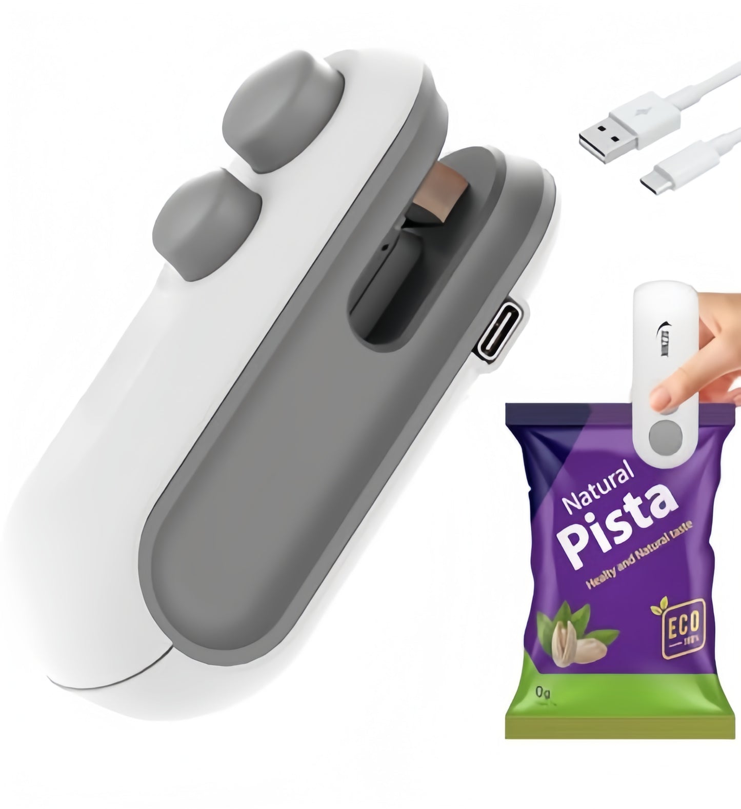 Portable Mini Sealing Rechargeable Machine Handheld Packet Sealer