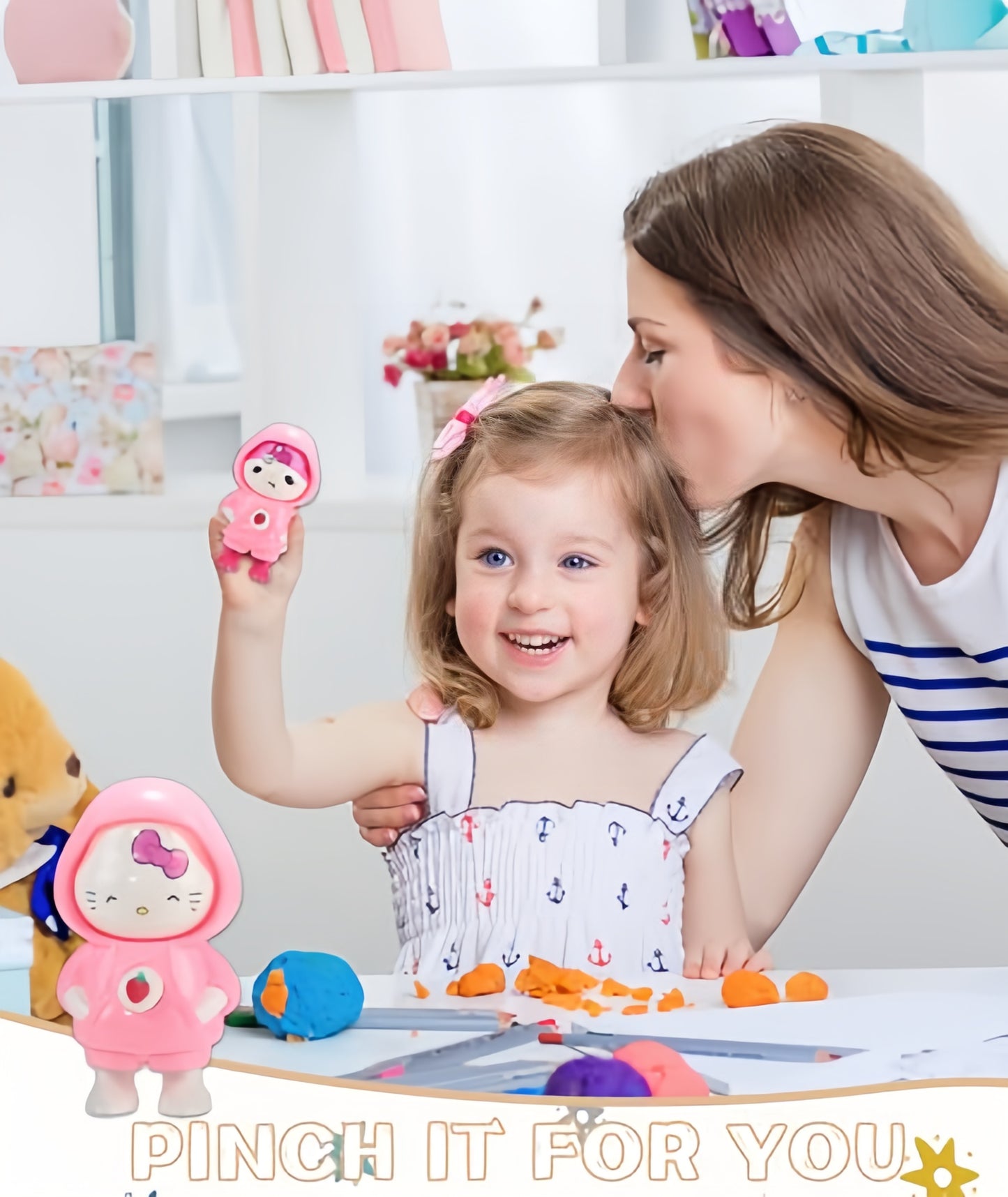 Toy Face changing Doll With Keychain Ring (2pack)