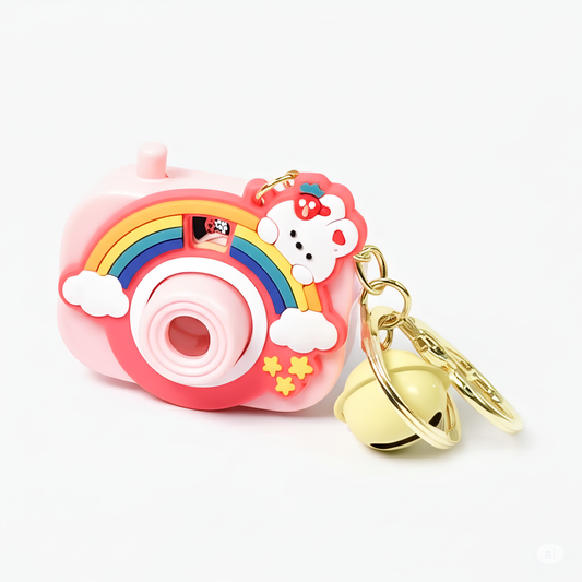 Cute Cartoon Projection Camera keychain ring (2 pack)
