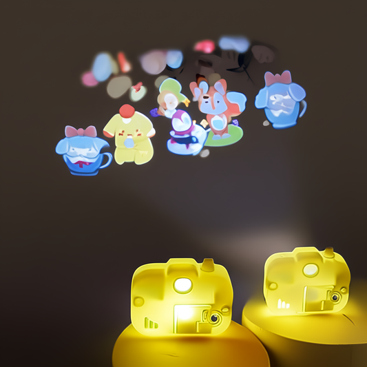 Cute Cartoon Projection Camera keychain ring (2 pack)