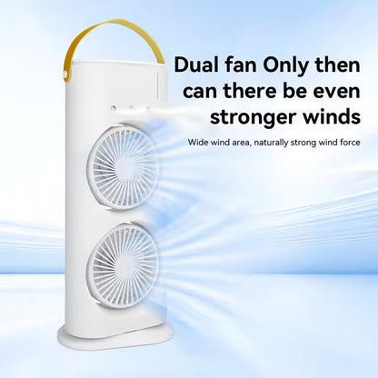 Portable Double Rechargeable mini AC Air Cooler With LED Light Cooler