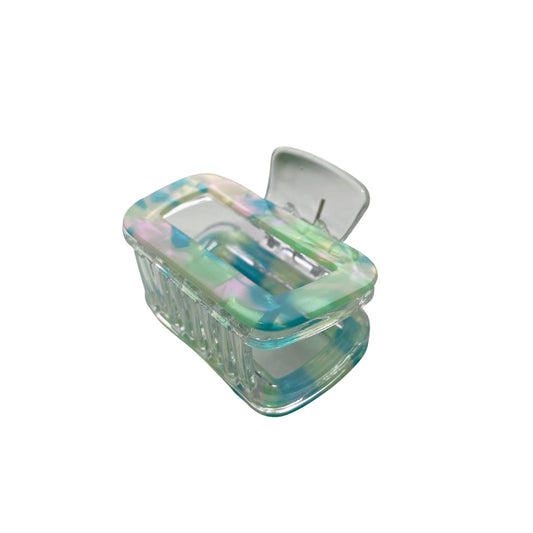 Trendy Marbled Square Hair Claw Clips (Set of 2)