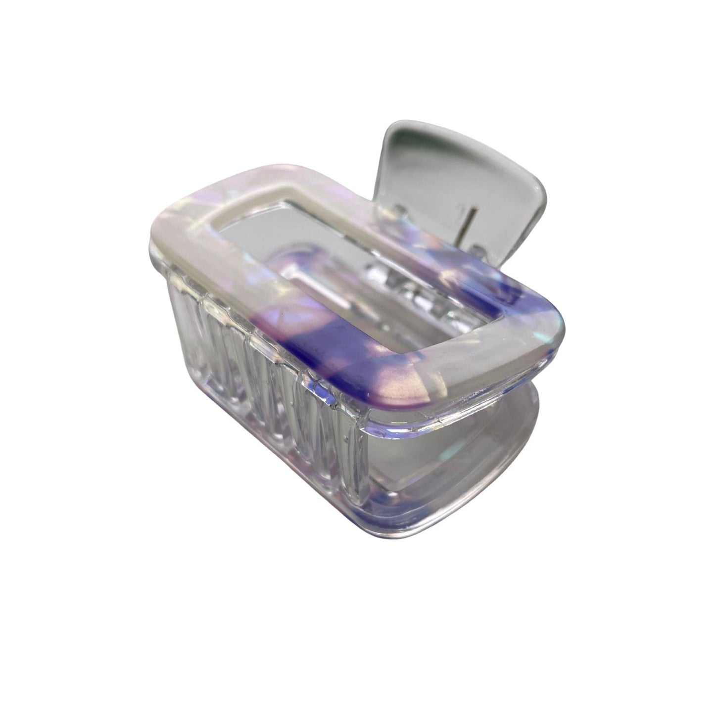 Trendy Marbled Square Hair Claw Clips (Set of 2)