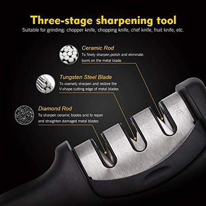Knife Sharpener Manual 3 Stage Knives Sharpner Tool