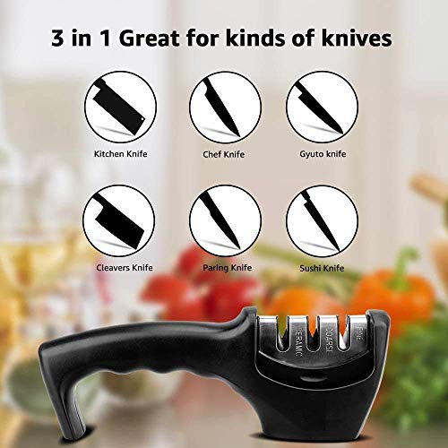 Knife Sharpener Manual 3 Stage Knives Sharpner Tool