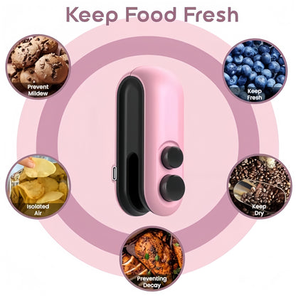 Portable Mini Sealing Rechargeable Machine Handheld Packet Sealer