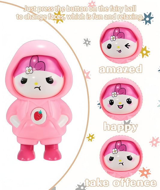 ⁠Toy Face changing Doll With Keychain Ring (2pack)
