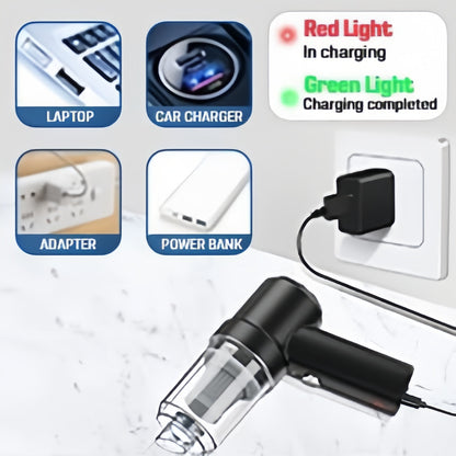 3 in 1 Car Vaccum Cleaner High Power Portable Mini Car Vaccum Cleaner