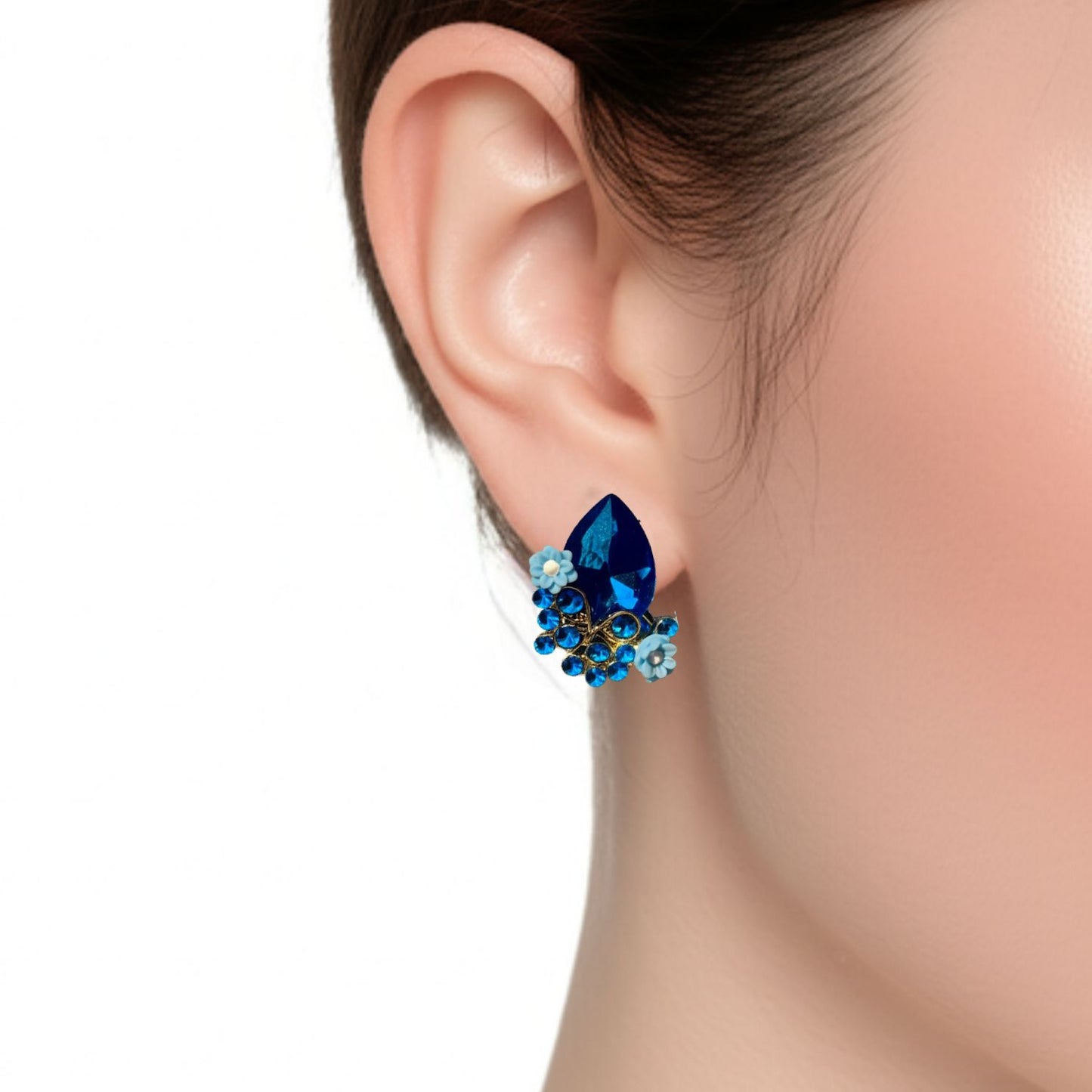 Spiritual Stone Teardrop Crystal Earrings