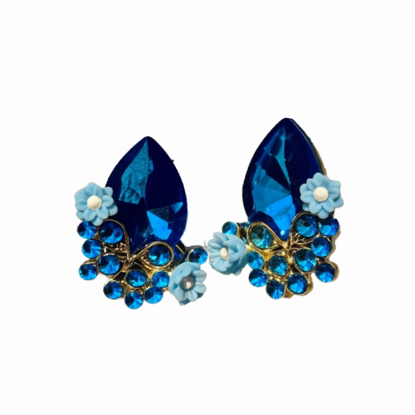 Spiritual Stone Teardrop Crystal Earrings