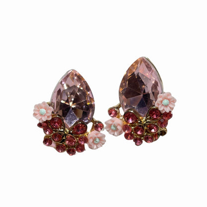 Spiritual Stone Teardrop Crystal Earrings